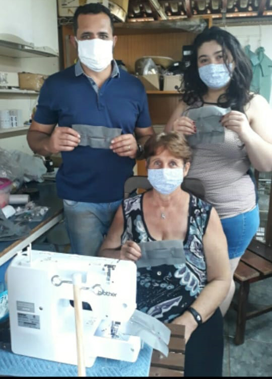 LINDA INICIATIVA DE DOAÇÃO DE MÁSCARAS PARA A EQUIPE DO CASA FRANCA.