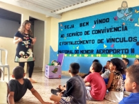 SCFV CEC AEROPORTO II RECEBE VOLUNTÁRIOS