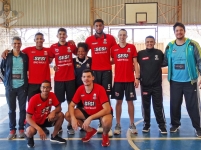 JOGADORES DO SESI FRANCA BASQUETE CATEGORIA DE BASE SUB 16 E SUB 19 VISITAM A SEDE DA PASTORAL DO MENOR DE FRANCA.