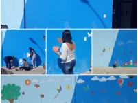 Creche Escola Pastoral do Menor Professora Rosely Amália Paludetto Minicucci realiza pintura decorativa