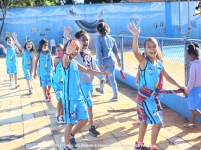 Contraturno Escolar realiza passeio no clube Associação Sabesp